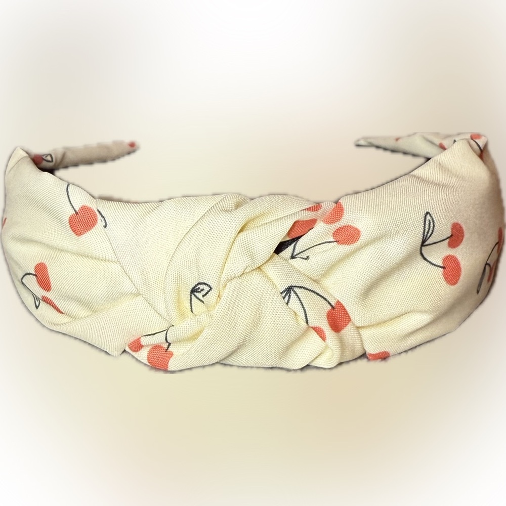 🏷️‼️5/$25🏷️‼️🍒Cherry Print Knotted Headband/NWOT🍒